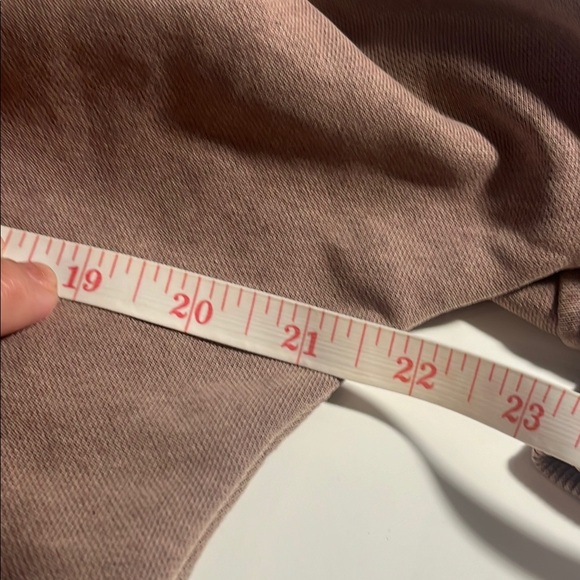 Michelle Mae Brown Zip-Up Jacket Knit kangaroo pockets Sz M - Picture 9 of 10